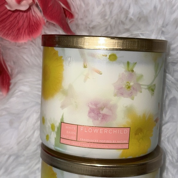 💐FLOWER CHILD Bath & Body Works 3-wick Scented Candle 2023 Lot of 2 Set
